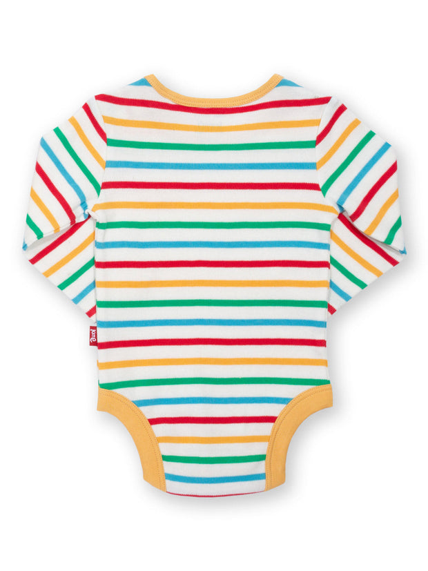 Kite - Baby organic rising sun bodysuit rainbow - Popper openings