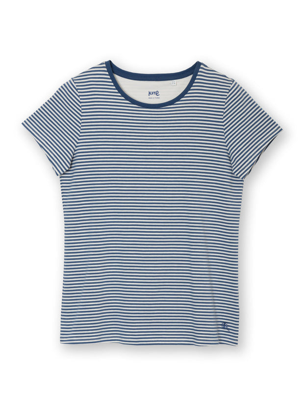 Tarrant jersey top navy stripe