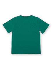 Kite - Boys organic snappy snorkelling t-shirt green - Placement print - Short sleeved
