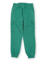Kite - Boys organic utility pull ons green - Twill - Elasticated waistband with adjustable ties