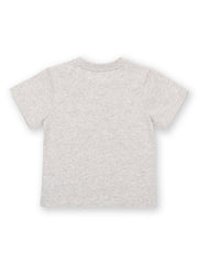 Kite - Boys organic farmyard fun t-shirt grey - Placement print - Short sleeved