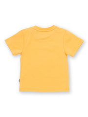 Kite - Boys organic dino play t-shirt yellow - Appliqué design - Short sleeved