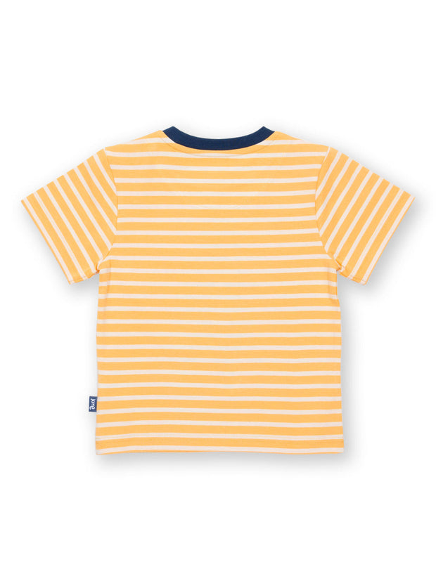 Kite - Boys organic rocket blast t-shirt yellow - Placement print - Short sleeved