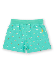 Kite - Girls organic queen bee shorts green - Elasticated waistband with adjustable ties