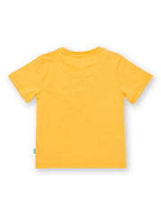 Kite - Boys organic bug parade t-shirt yellow - Placement print - Short sleeved