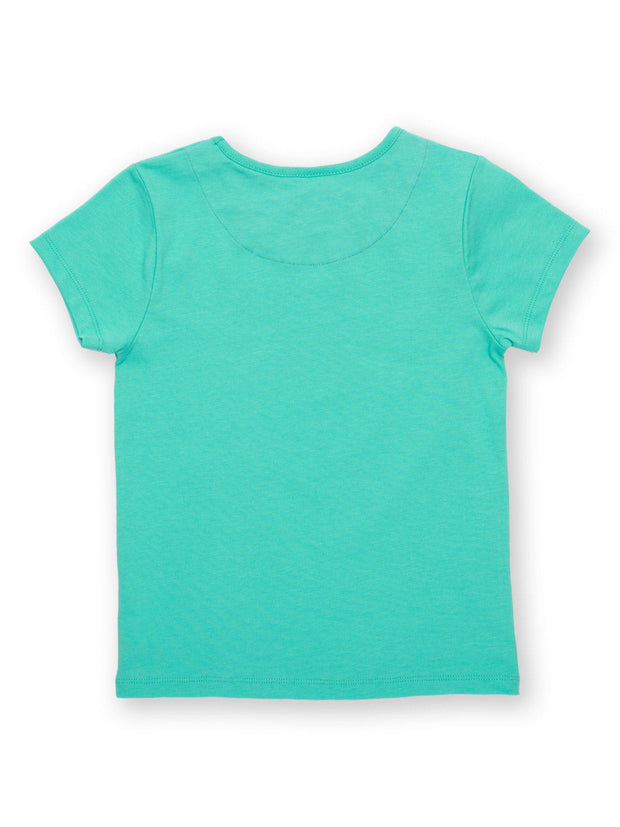 Kite - Girls organic fun fair t-shirt green - Placement print - Short sleeved