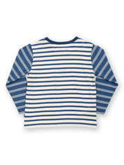 Kite - Boys organic grandad top navy blue - Heavy single jersey - Long sleeved