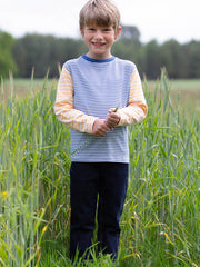 Kite - Boys organic stripy t-shirt - Contrast sleeves - Long sleeved