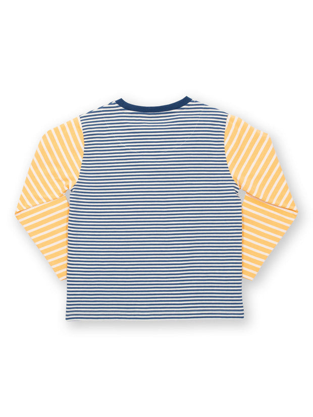 Kite - Boys organic stripy t-shirt - Contrast sleeves - Long sleeved