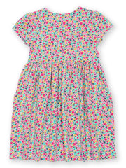 Kite - Girls organic petal perfume pocket dress - Short sleeves with gathers
