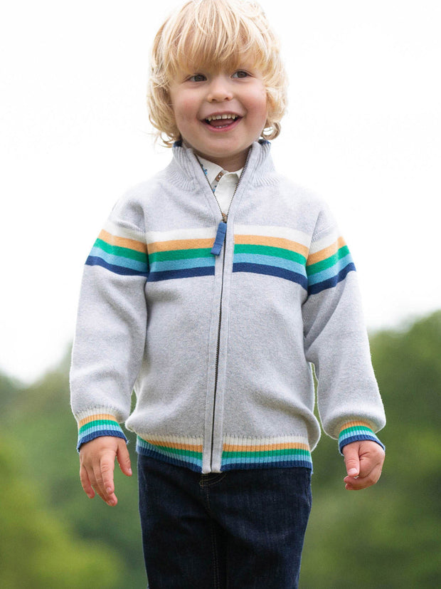 Kite - Boys organic retro knit zippy - Midweight knitwear