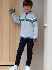 Kite - Boys organic retro knit zippy - Midweight knitwear