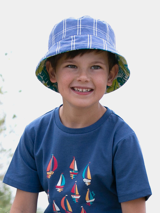 Kite - Boys organic jungle sun hat - Fully reversible