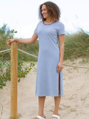 Thornicombe jersey t-shirt dress stripe