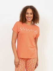 Kite - Womens organic Chapman slub jersey t-shirt orange - Relaxed fit