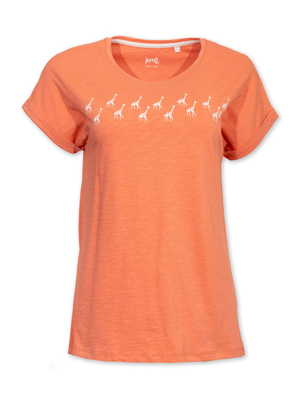Kite - Womens organic Chapman slub jersey t-shirt orange - Relaxed fit