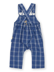 Kite - Baby organic giraffy dungarees navy blue - Appliqué design - Adjustable straps with coconut buttons