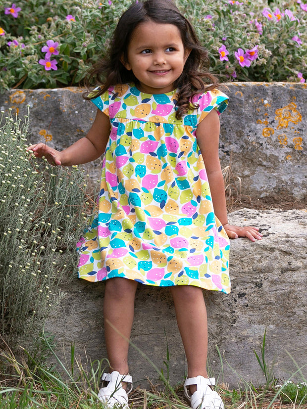 Kite - Girls organic zest friends dress - Short sleeves with gathers