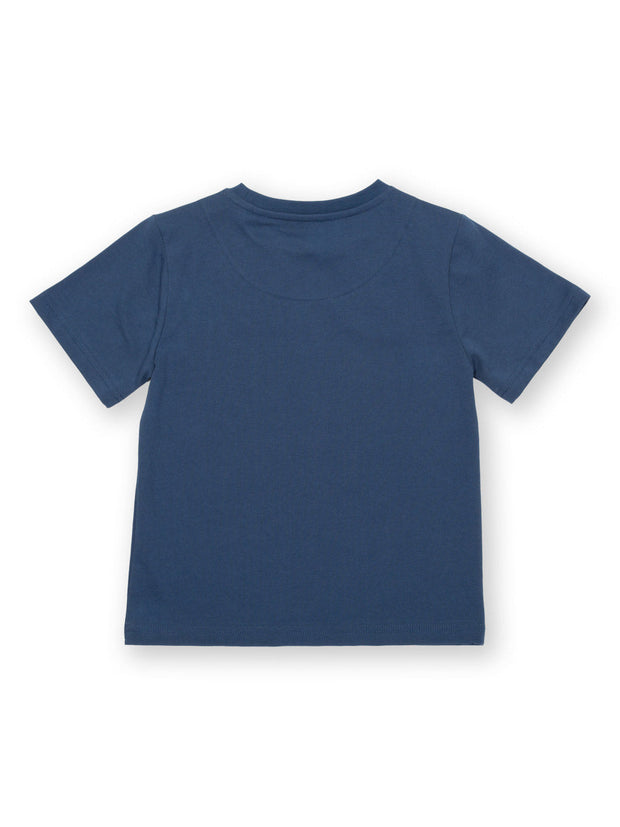 Kite - Boys organic sunset sail t-shirt navy blue - Placement print - Short sleeved