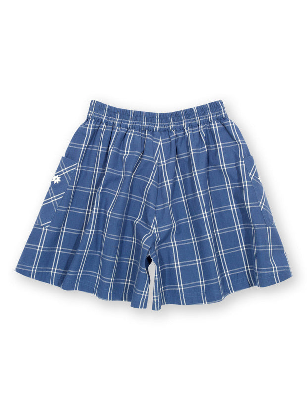 Kite - Girls organic special check culottes - Yarn dyed check - Elasticated waistband