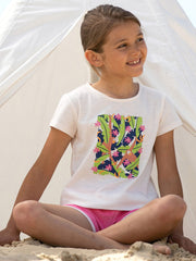Kite - Girls organic orangutan t-shirt cream - Placement print - Short sleeved