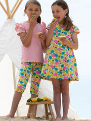 Kite - Girls organic zest friends tunic dress - Short sleeves with gathers
