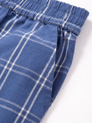 Kite - Boys organic special check shorts - Yarn dyed check - Elasticated waistband