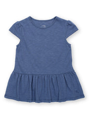 Kite - Girls organic easy breezy tunic navy blue - Single jersey slub - Short sleeved