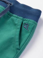 Kite - Boys organic yacht shorts green - Twill - Elasticated waistband with adjustable ties