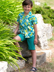 Kite - Boys organic jungle shirt - Short sleeved
