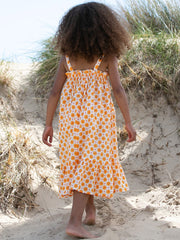 Kite - Girls organic groovy dot sundress yellow - Straps