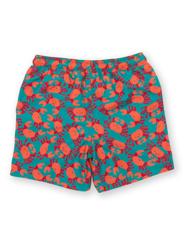 Kite - Boys  happy crab swim shorts - Elasticated waistband with adjustable ties