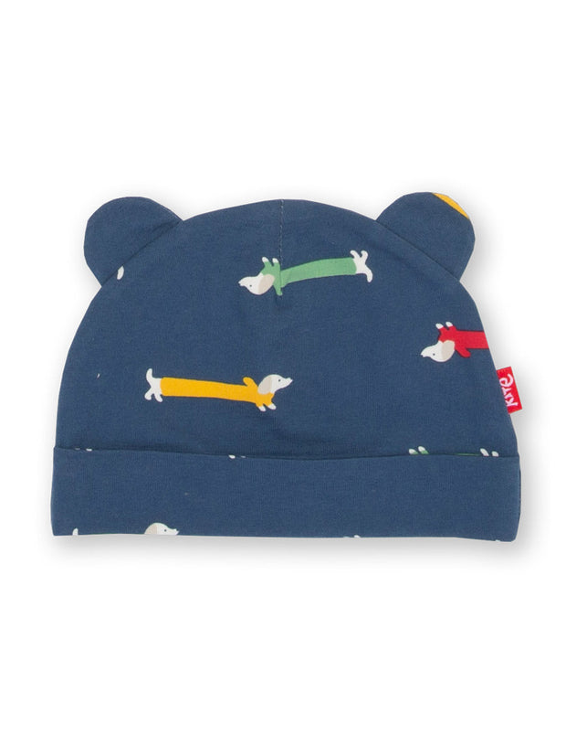 Kite - Baby organic cotton silly sausage hat navy - Single jersey