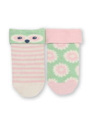 Kite - Baby girls organic cotton owlet socks - Two pack