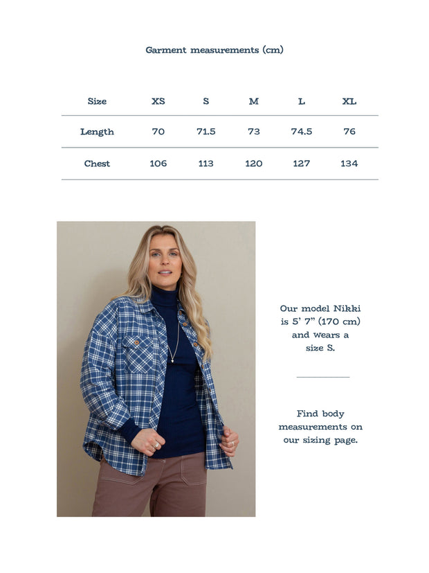 Leigh oversized flannel check shirt