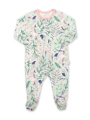 Kite - Baby girls organic cotton owlet sleepsuit - Y-shaped popper opening
