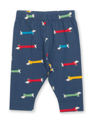 Kite - Baby organic cotton silly sausage leggings navy - Elasticated waistband