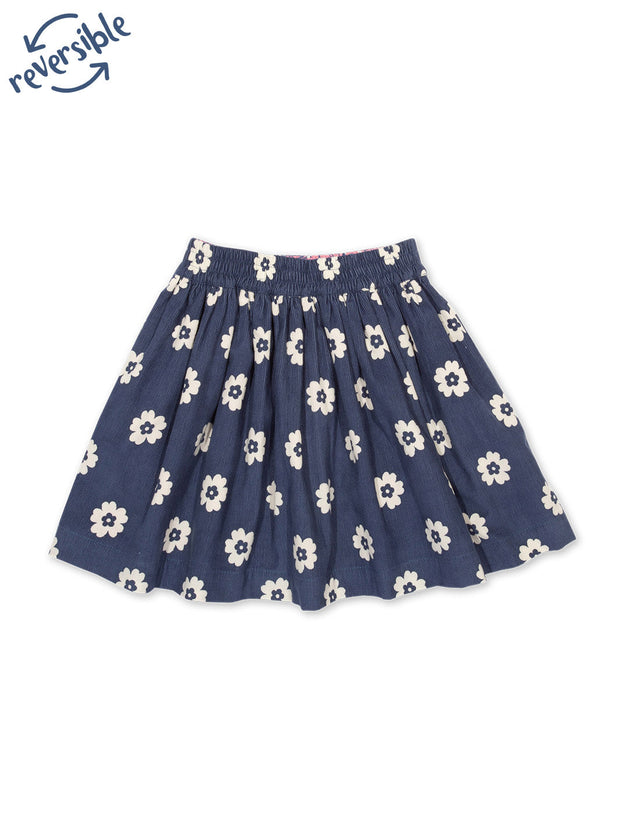 Kite - Girls organic cotton fab flower skirt - Elasticated waistband