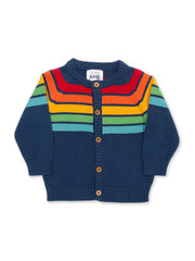 Kite - Boys organic cotton shine bright cardi rainbow - Midweight knitwear