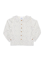 Kite - Girls organic cotton dolly collar blouse cream - Long sleeved