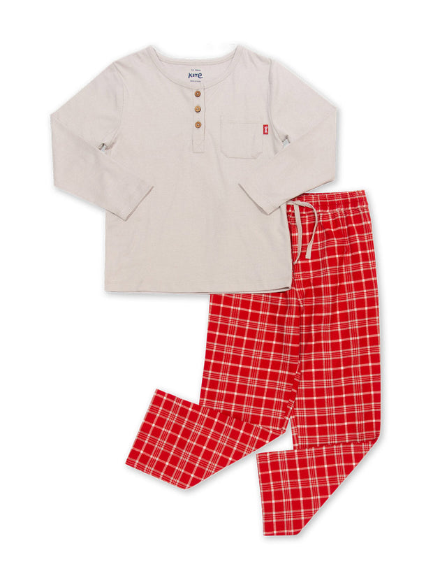 Kite - Boys organic cotton cranborne pyjamas red - Two-piece set