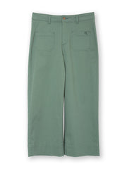 Evershot wide leg twill crops sage