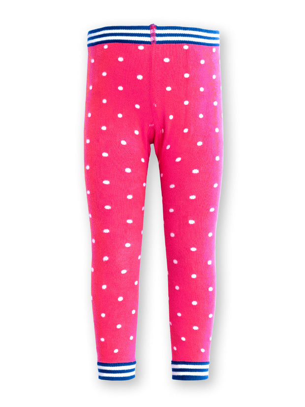 Little dot knit leggings