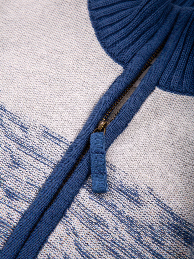 Retro knit zippy