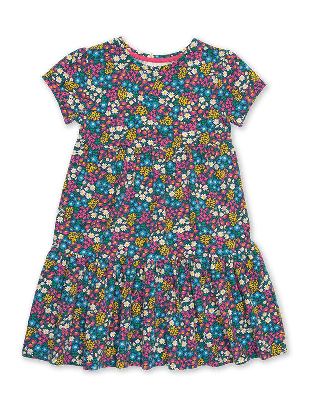 Flower patch dress navy