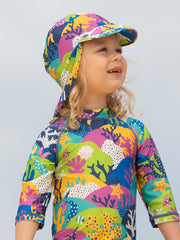 Coral reef beach hat