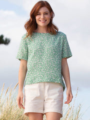 Whitcombe muslin blouse ditsy fields