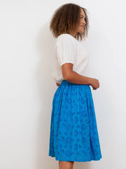 Chedington broderie skirt