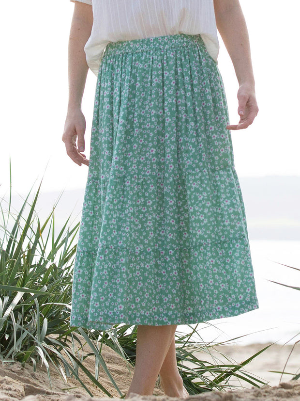 Chickerell tiered muslin skirt