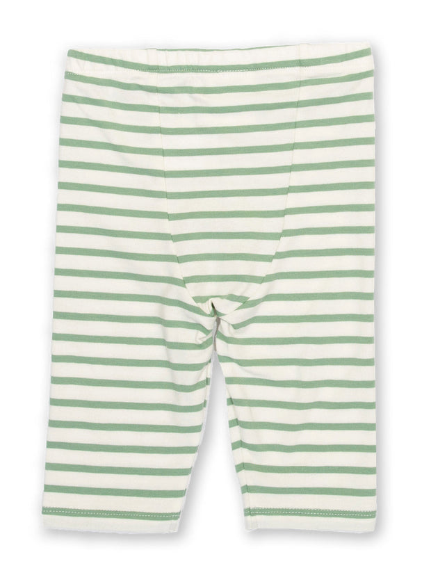 Stripy pedal pushers sage